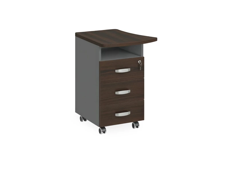 BRL RB086-57х60L Тумба приставная левая 570х600х740 Венге/Серый вулканический