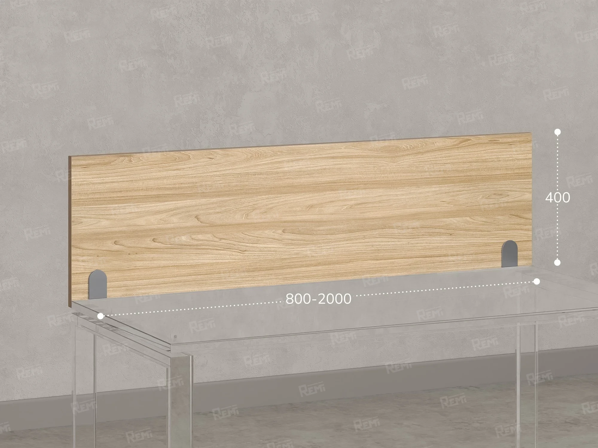 Экран-перегородка ЛДСП 1200x16x400 RM206-120x40 Вяз Швейцарский