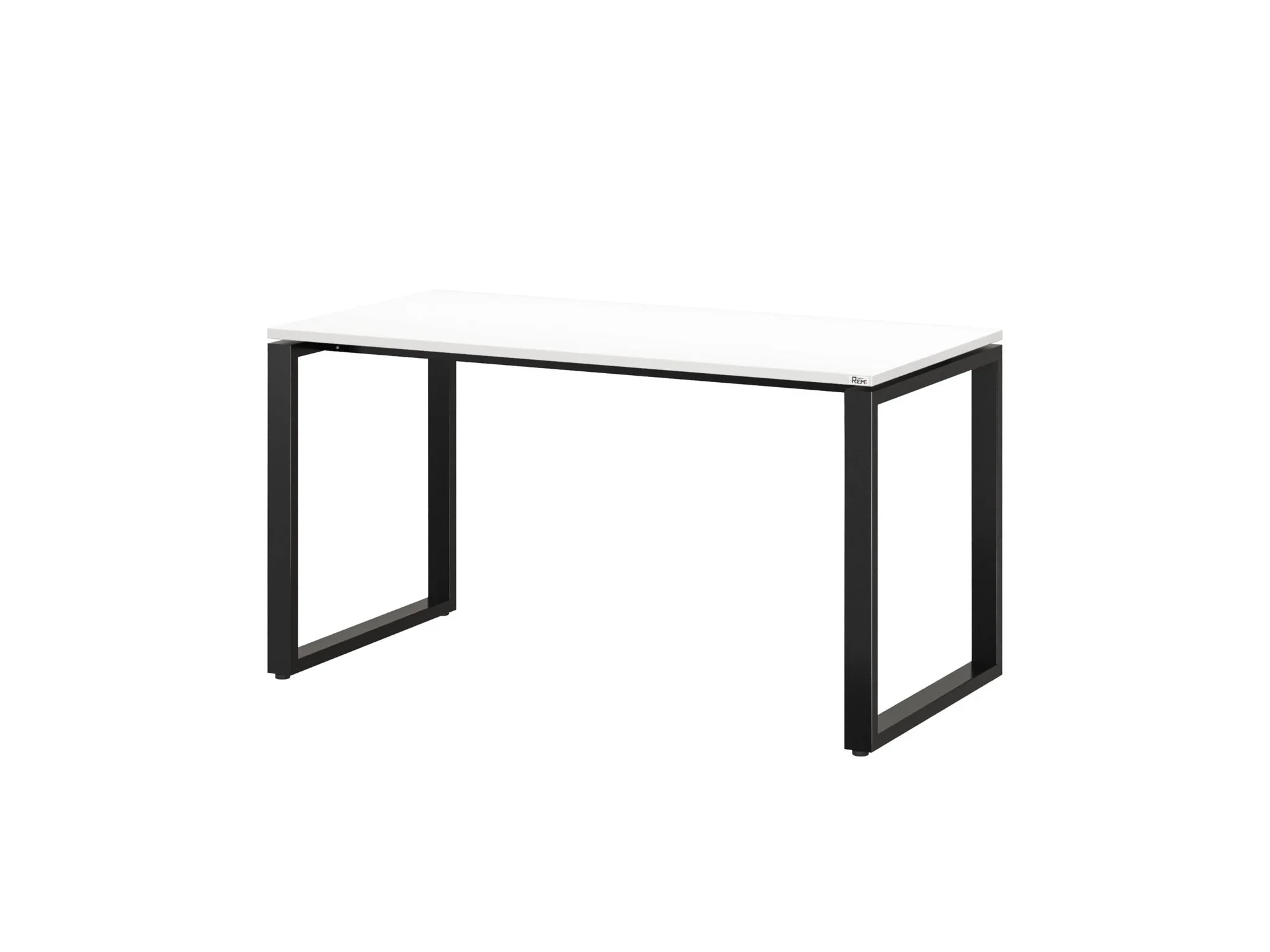 Стол прямой на O-образных опорах 1200x700x750 RM002-12x7 Белый/Черный