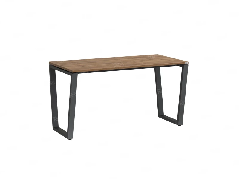 Стол прямой на U-образных опорах 1600x600x750 RM003-16x6 Дуб Юстус/Серый