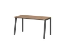 Стол прямой на Л-образных опорах 1400x800x750 RM004-14x8 Дуб Юстус/Серый