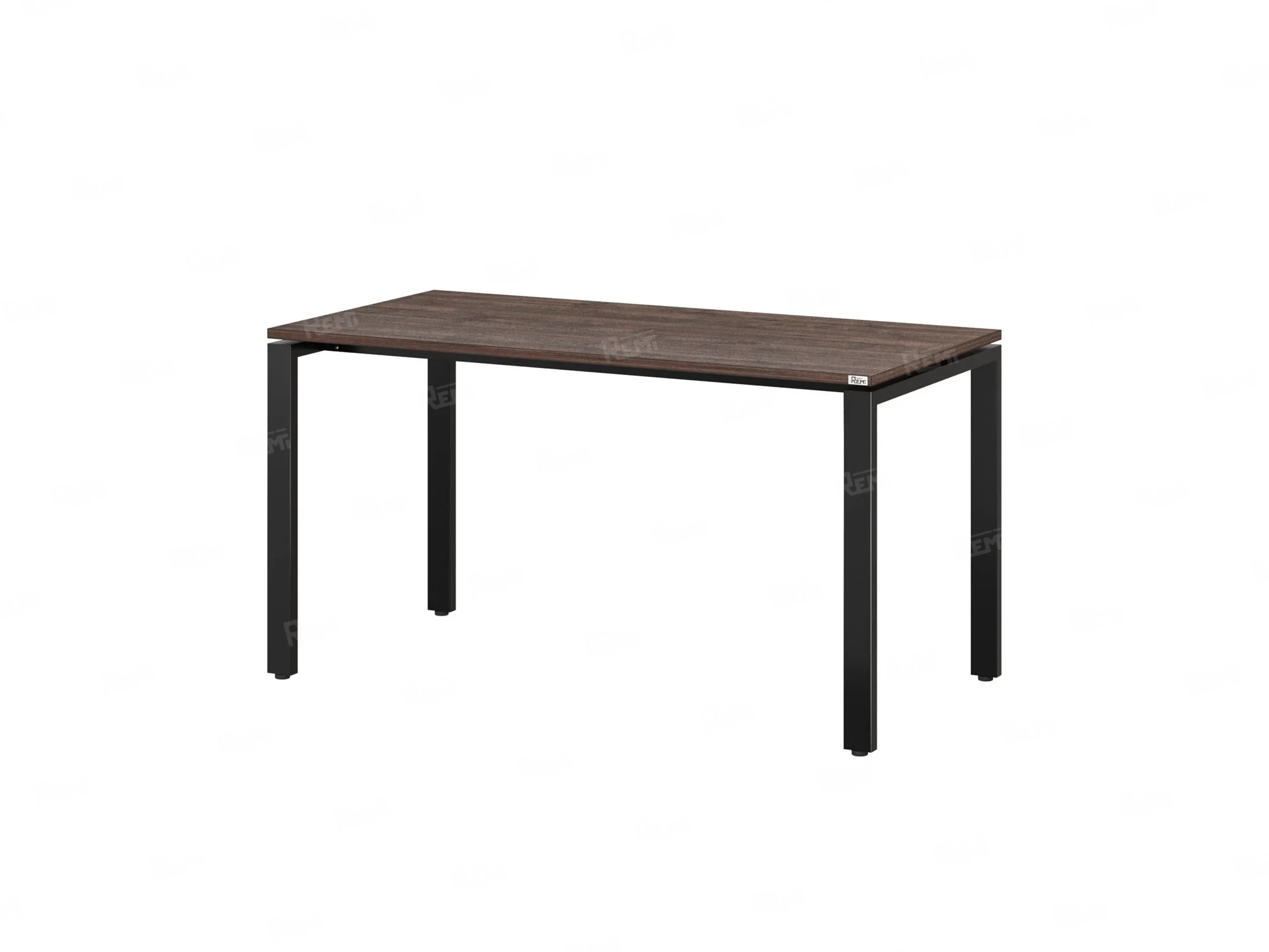 Стол прямой на П-образных опорах 1800x700x750 RM001-18x7 Дуб Апрельский шоколад/Черный