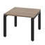 Журнальный стол с полкой 600x700x550 RM183-6x7 Дуб Юстус/Черный