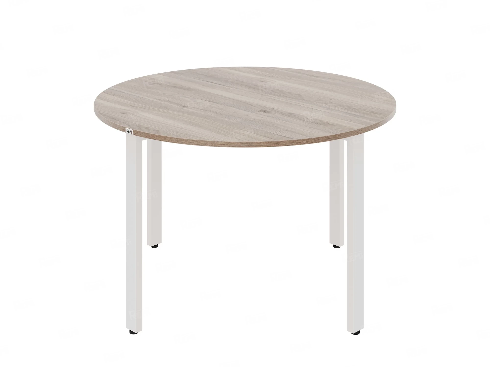 Круглый стол на П-образных опорах 1200x1200x750 RM186-12x12 Дуб Маувелла/Белый