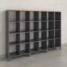 Стеллаж, 24 ячейки 2250х370х1620 RM141-225x37 Дуб Юстус/Серый