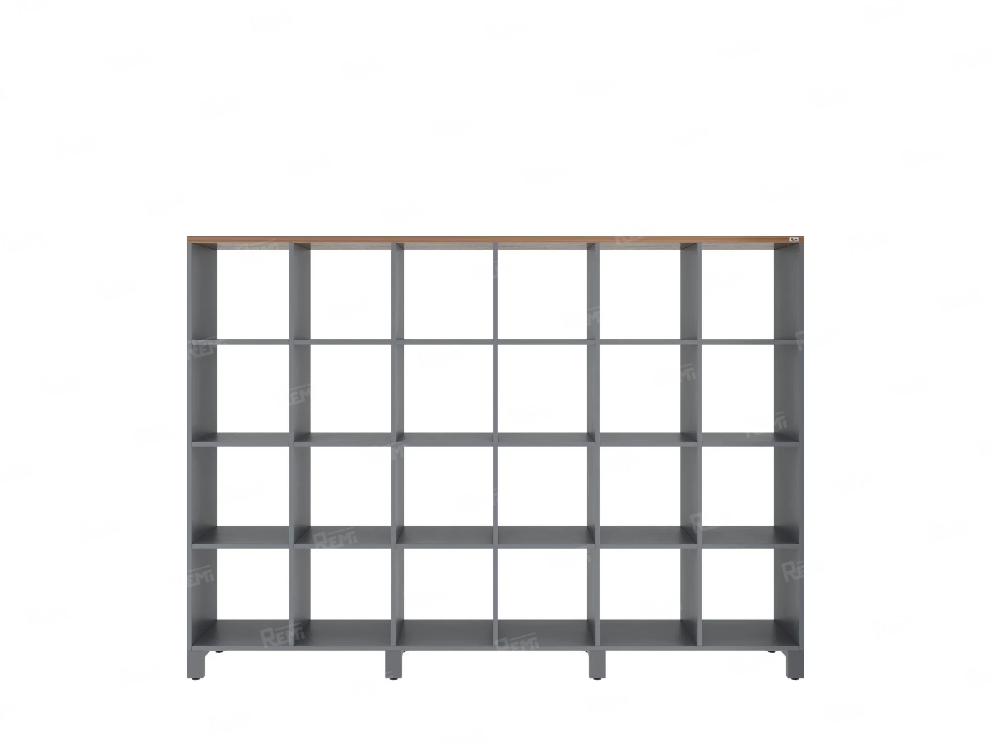 Стеллаж, 24 ячейки 2250х370х1620 RM141-225x37 Дуб Юстус/Серый