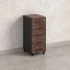 Тумба мобильная, 5 ящиков 400x500x960 RM122-40x50 Дуб Апрельский шоколад/Черный