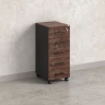 Тумба мобильная, 5 ящиков 400x500x960 RM122-40x50 Дуб Апрельский шоколад/Черный