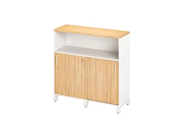 Шкаф-купе низкий, 2 полки с надстройкой 1200x420x1200 RM126-120x42 Вяз Швейцарский светлый/Белый