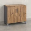 Шкаф низкий распашной, 2 уровня 900x420x850 RM147-90x42 Дуб Юстус/Серый