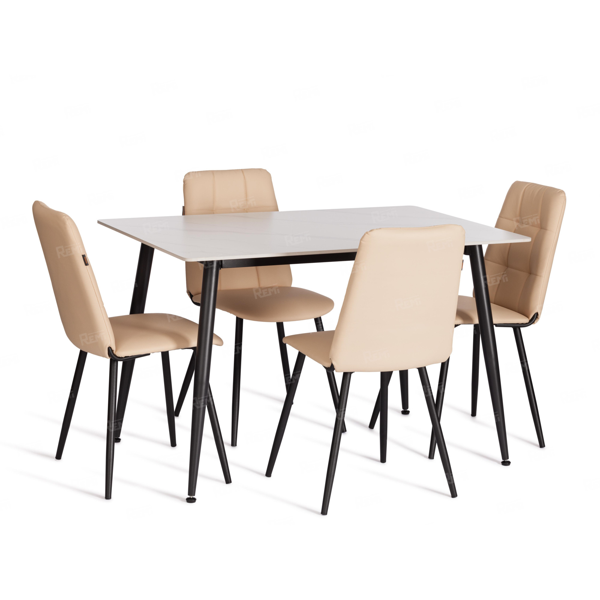 Стул обеденный Asti Бежевый/Бежевый, Экокожа (арт. 24844)