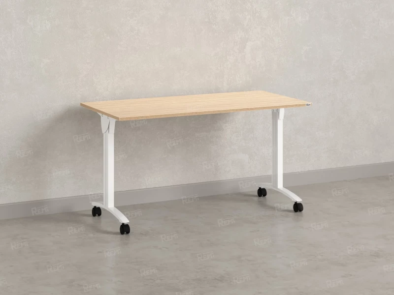 Стол складной, мобильный 1200x600x750 RM011-12x6 Вяз Швейцарский светлый/Белый