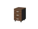 BRL RB033-40х50 Тумба мобильная 400х500х610 Орех Вармия/Черный