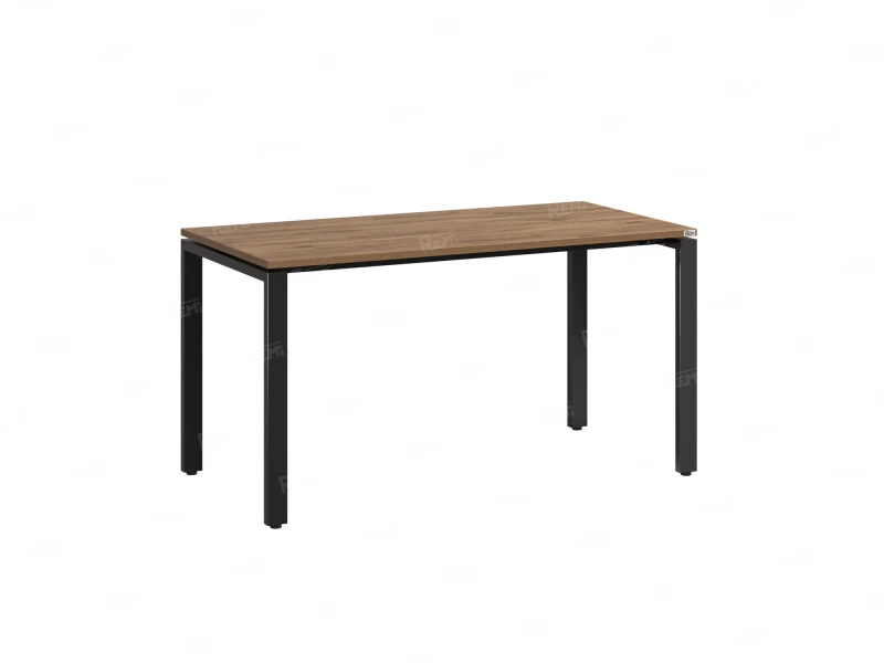 Стол прямой на П-образных опорах 1400x600x750 RM001-14x6 Дуб Юстус/Черный