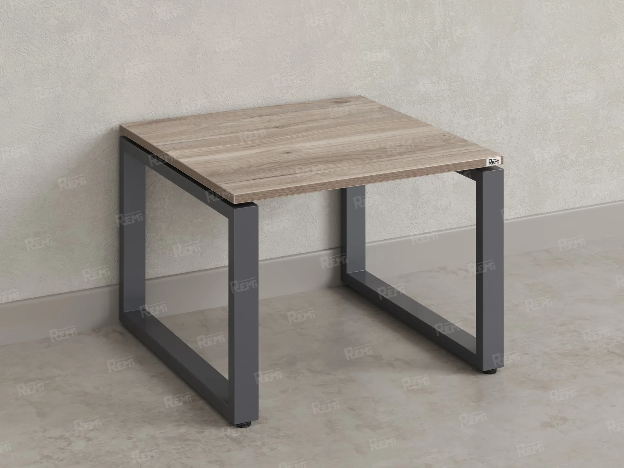 Журнальный стол с полкой 1200x600x550 RM182-12x6 Дуб Маувелла/Серый