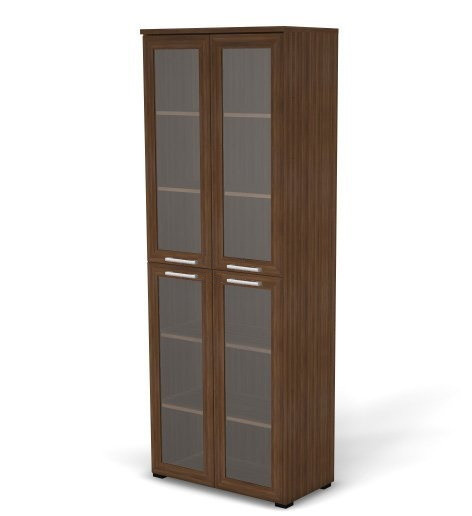 Шкаф RS139 с витриной мдф з/с xдф 79x44x211 см Дуб Катания, Серия Смарт | Smart