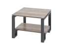 Журнальный стол с полкой 700x700x550 RM181-7x7 Дуб Маувелла/Серый