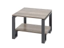 Журнальный стол с полкой 700x700x550 RM181-7x7 Дуб Маувелла/Серый