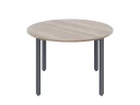 Круглый стол на П-образных опорах 1200x1200x750 RM186-12x12 Дуб Маувелла/Серый