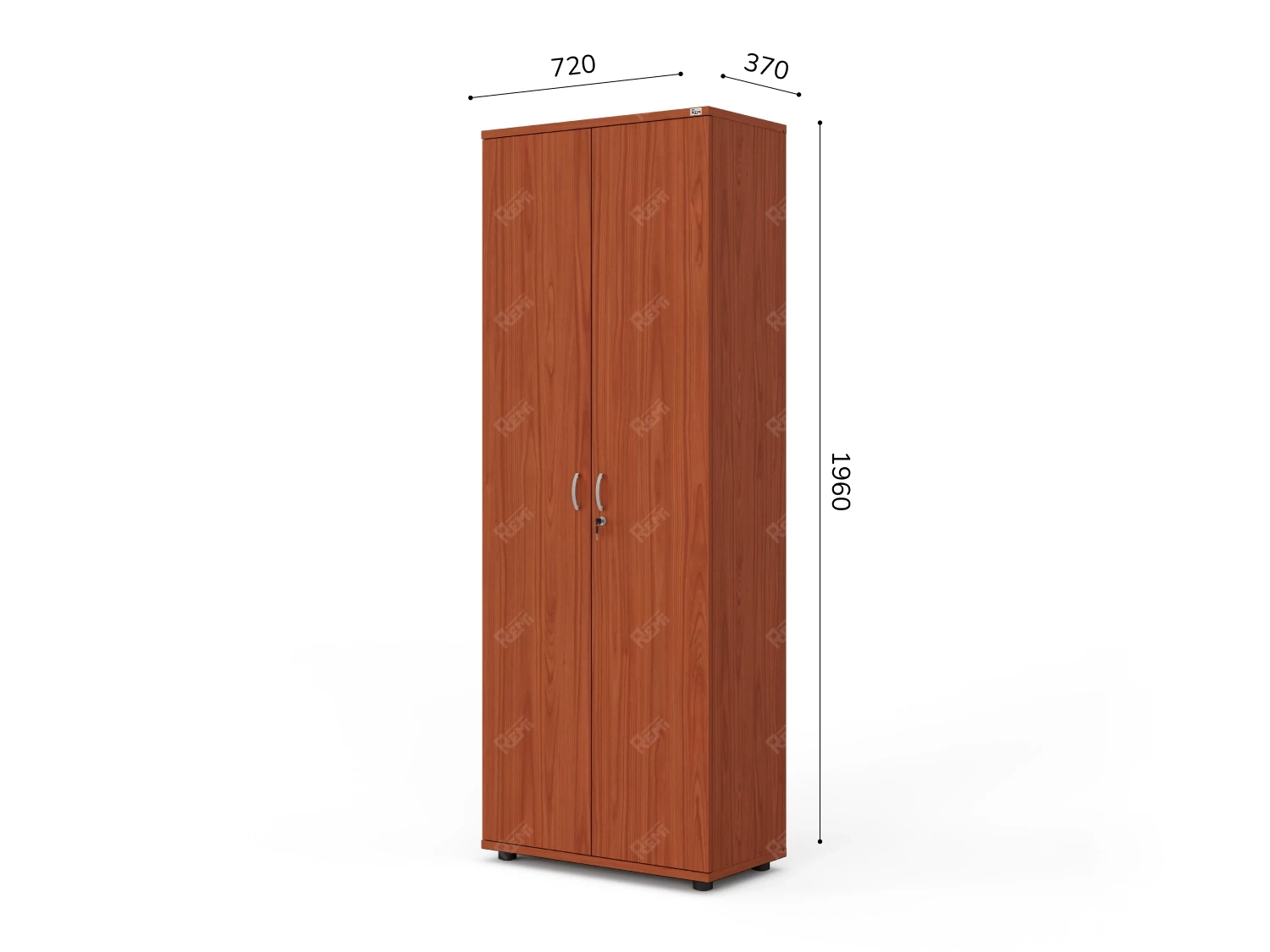 Гардероб RLG042 700х350х1830 Орех Итальянский, Серия ЛАЙТ | LIGHT