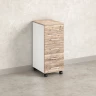 Тумба мобильная, 5 ящиков 400x500x960 RM122-40x50 Дуб Маувелла/Белый