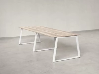 Cтол для переговоров, на A-обазном каркасе 2200x1200x750 RM083-220x120 Дуб Маувелла/Белый