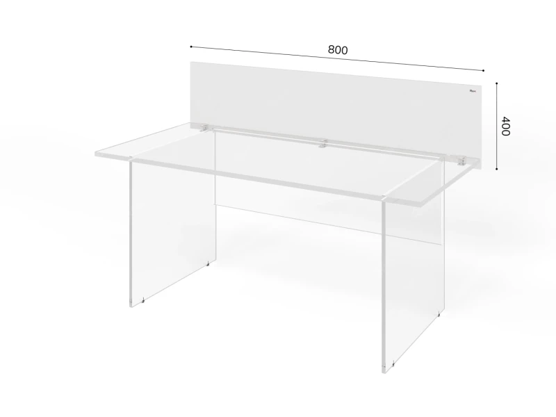 Перегородка RLG055 1,6x80x40 Белый, Серия ЛАЙТ | LIGHT