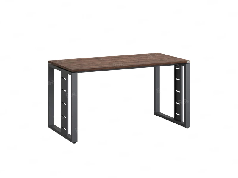 Стол прямой на О-образных опорах 1200x700x750 RM040-12x7 Дуб Апрельский шоколад/Серый