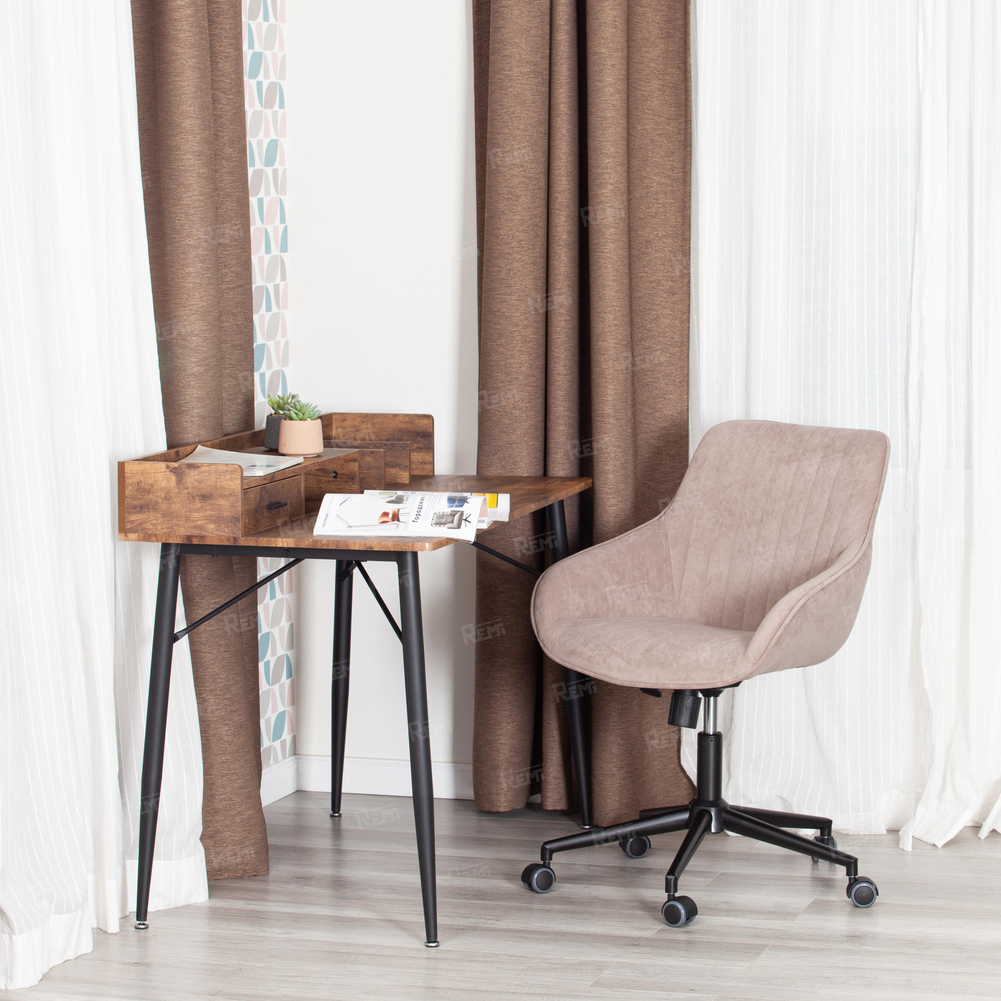 Кресло DUBLIN Бежевый/Бежевый, Велюр (арт. 19961)