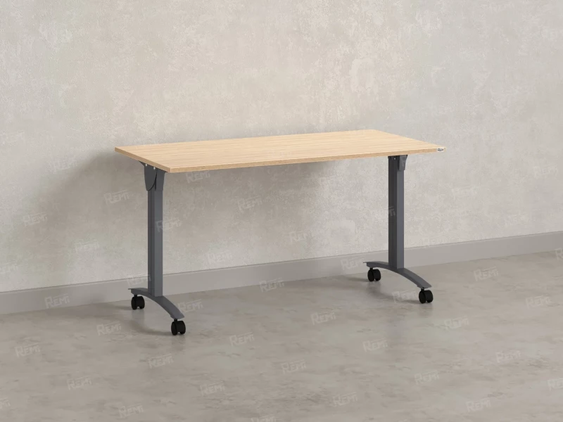 Стол складной, мобильный 1200x600x750 RM011-12x6 Вяз Швейцарский светлый/Серый
