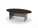BRL RB007-220х120 Конференц-стол овальный 2200х1200х740 Венге/Серый вулкан-кий