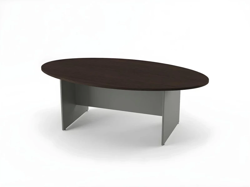 BRL RB007-220х120 Конференц-стол овальный 2200х1200х740 Венге/Серый вулкан-кий