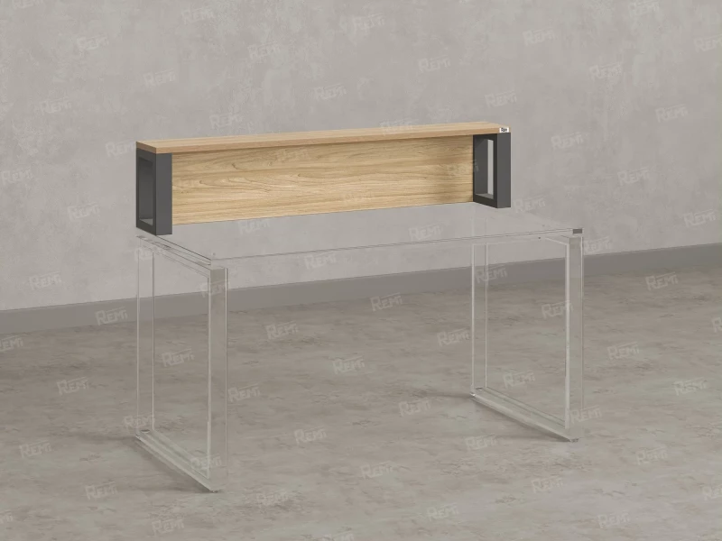 Надстройка для стола 800x200x300 RM208-80x40 Вяз Швейцарский Светлый/Серый