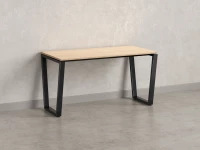 Стол прямой на U-образных опорах 1200x600x750 RM003-12x6 Вяз Швейцарский светлый/Черный