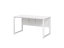 Стол прямой на О-образных опорах, экран ЛДСП 1400x800x750 RM006-14x8 Белый/Белый