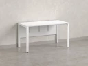 Стол прямой на П-образных опорах, экран ЛДСП 1400x600x750 RM005-14x6 Белый/Белый