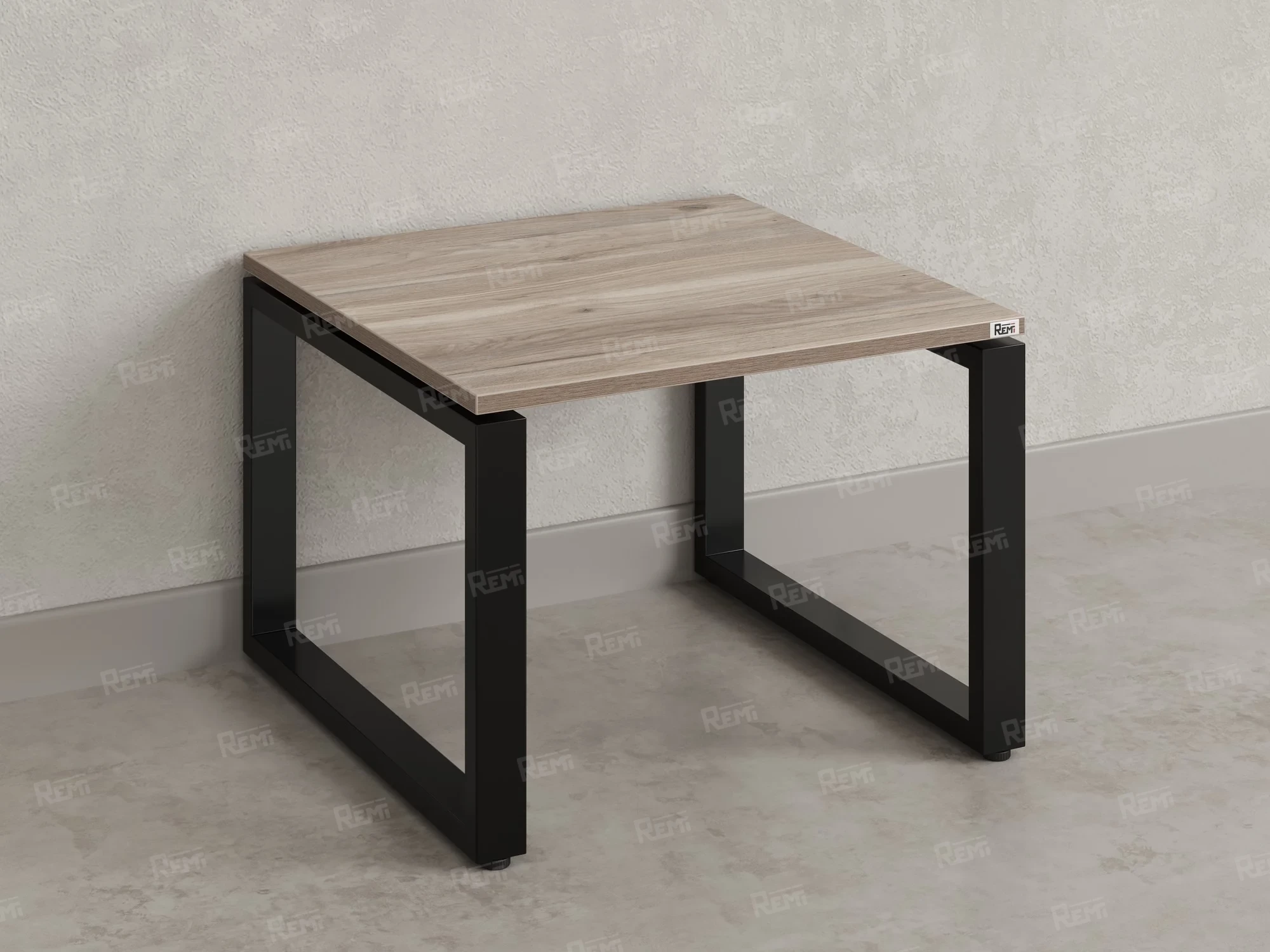 Журнальный стол с полкой 1200x600x550 RM182-12x6 Дуб Маувелла/Черный