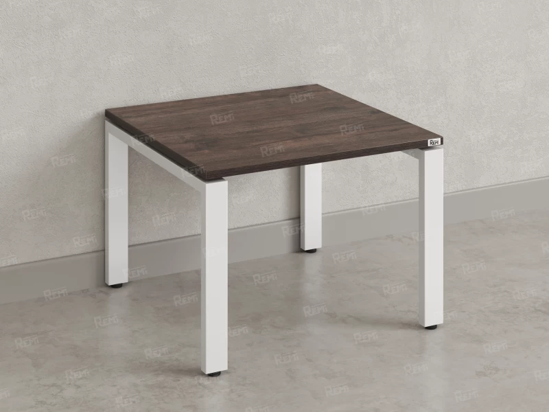 Журнальный стол с полкой 1200x800x550 RM183-12x8 Дуб Апрельский шоколад/Белый