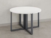 Круглый стол на О-образных опорах 1400x1400x750 RM187-14x14 Белый/Серый