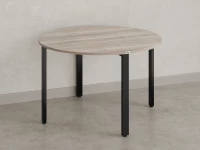 Круглый стол на П-образных опорах 1200x1200x750 RM186-12x12 Дуб Маувелла/Черный