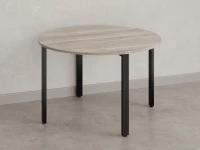 Круглый стол на П-образных опорах 1200x1200x750 RM186-12x12 Дуб Маувелла/Черный