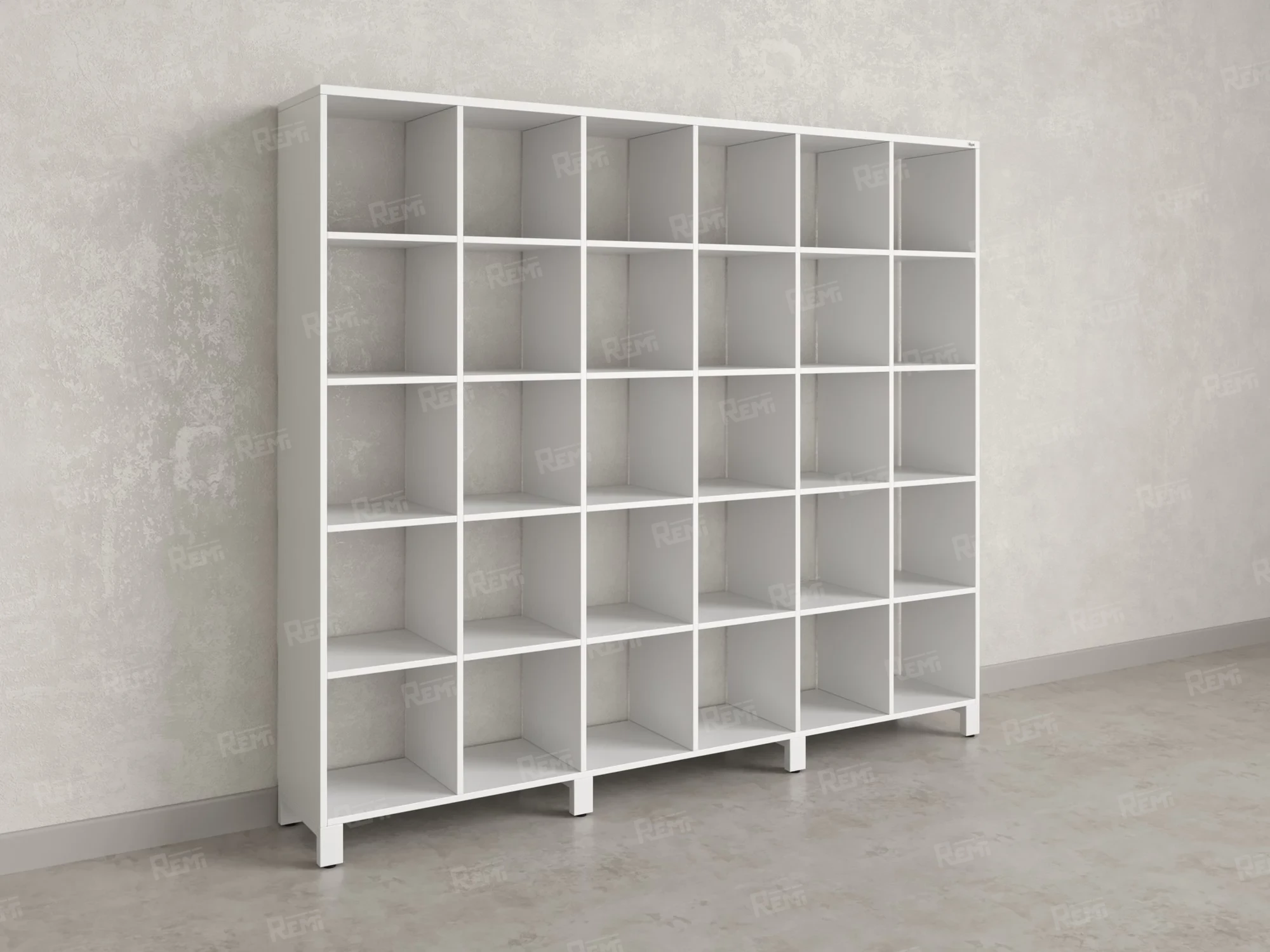 Стеллаж, 30 ячеек 2250х370х1980 RM143-225x37 Белый/Белый