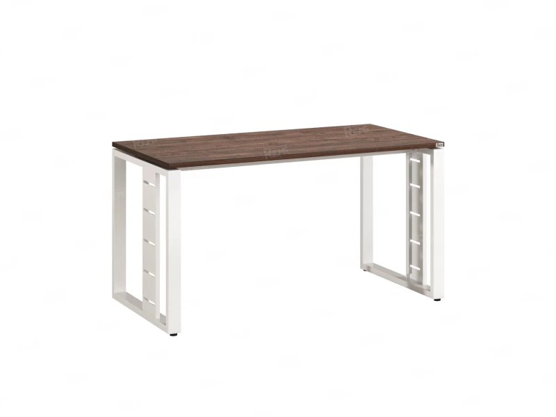 Стол прямой на О-образных опорах 1200x700x750 RM040-12x7 Дуб Апрельский шоколад/Белый