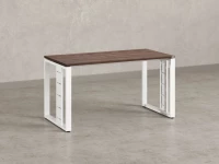 Стол прямой на О-образных опорах 1200x700x750 RM040-12x7 Дуб Апрельский шоколад/Белый