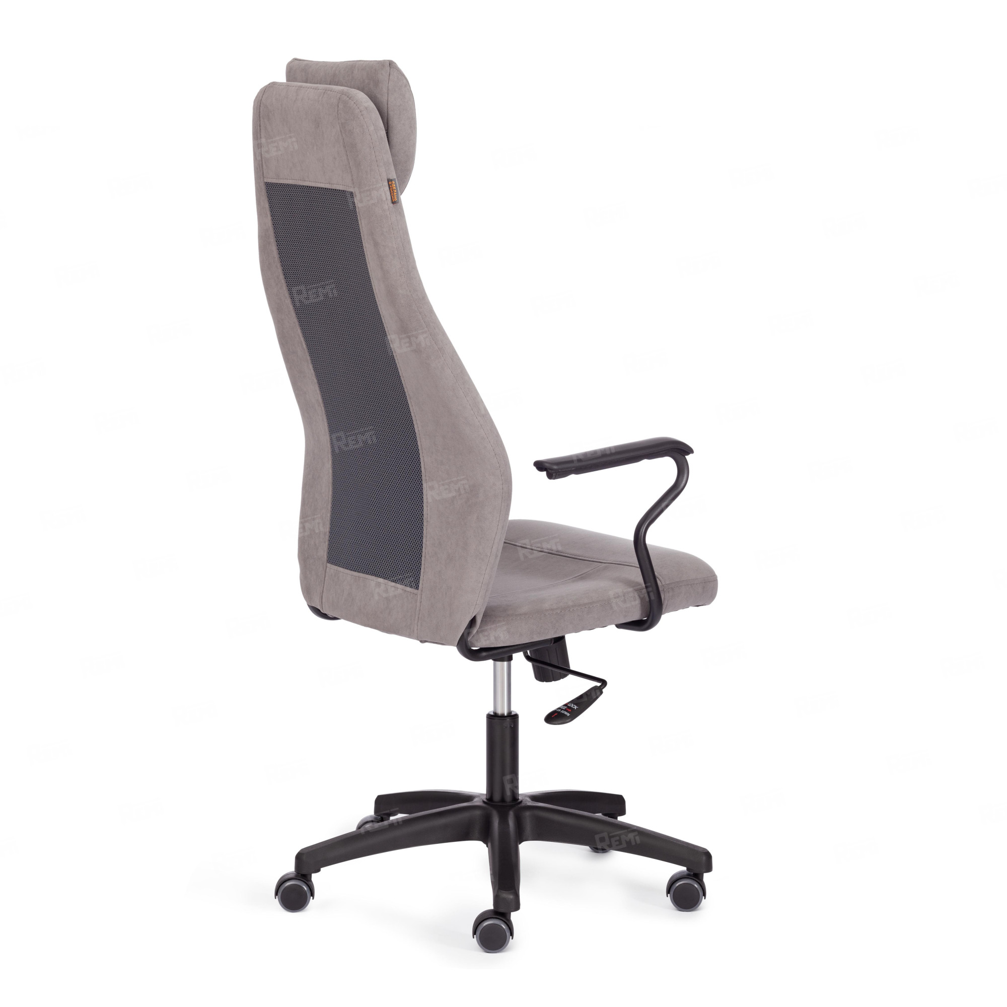 Кресло AVIATOR Серый/Черный, Флок (арт. 21644)