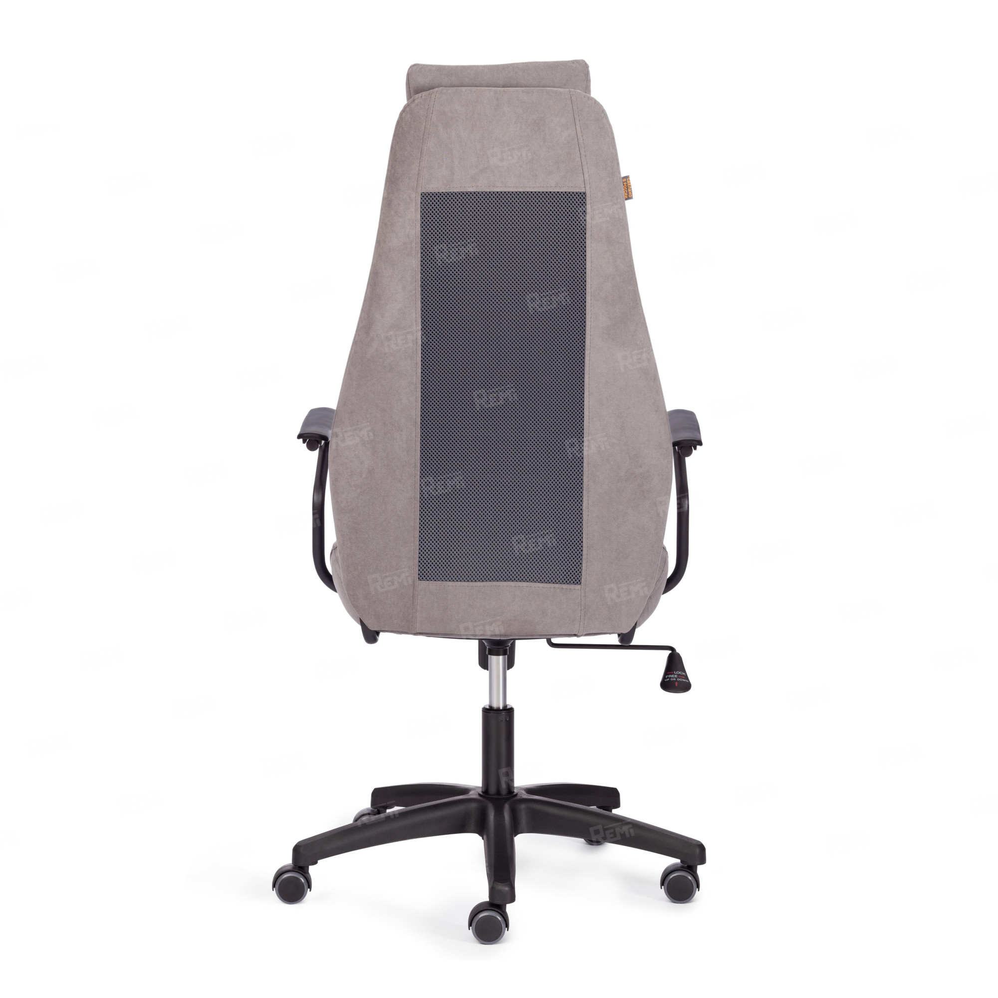 Кресло AVIATOR Серый/Черный, Флок (арт. 21644)