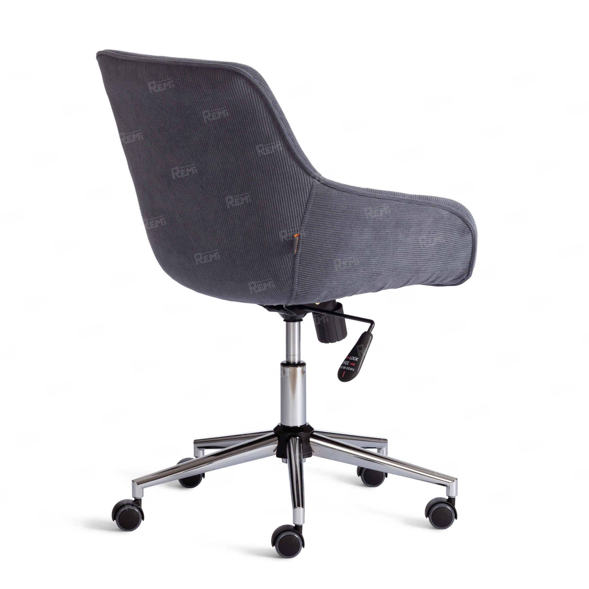 Кресло DUBLIN хром Графит/Графит, Вельвет (арт. 24322)