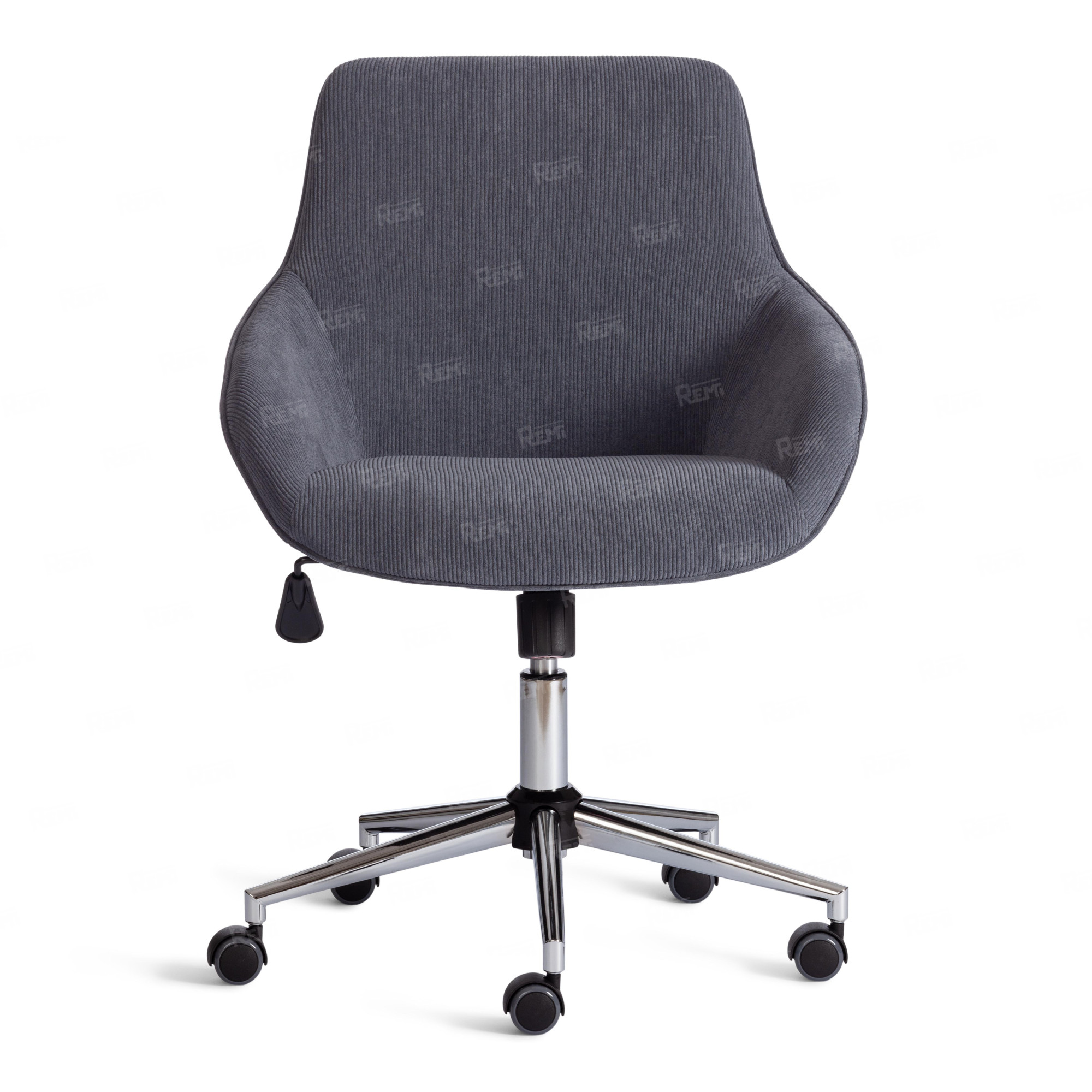 Кресло DUBLIN хром Графит/Графит, Вельвет (арт. 24322)