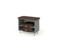 BRL RB074-100x60 Тумба сервисная на цокольных опорах 1000х600х760 Венге/Серый вулканический