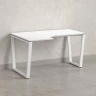 Стол угловой, U-опора, левый 1800x900/1200x750, RM051-18x9-12 Белый/Белый